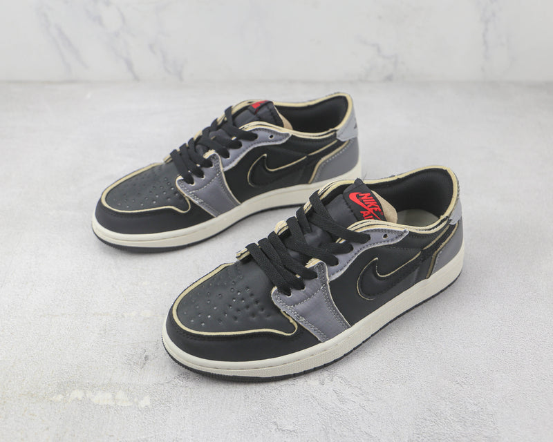 JD 1 Low Black Smoke Grey