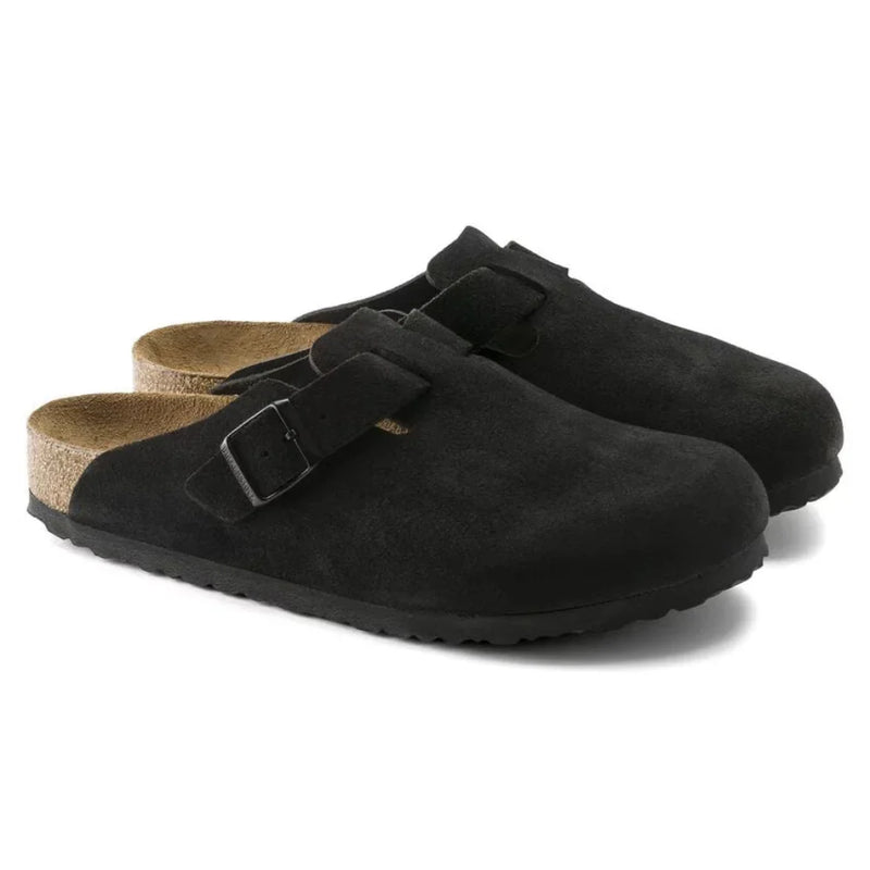 Boston Soft Footbed Suede Black